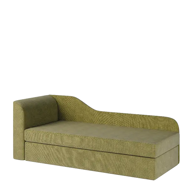 MICHELLE válenda celočalouněná, provedení levé, látka B 18 zelený melír